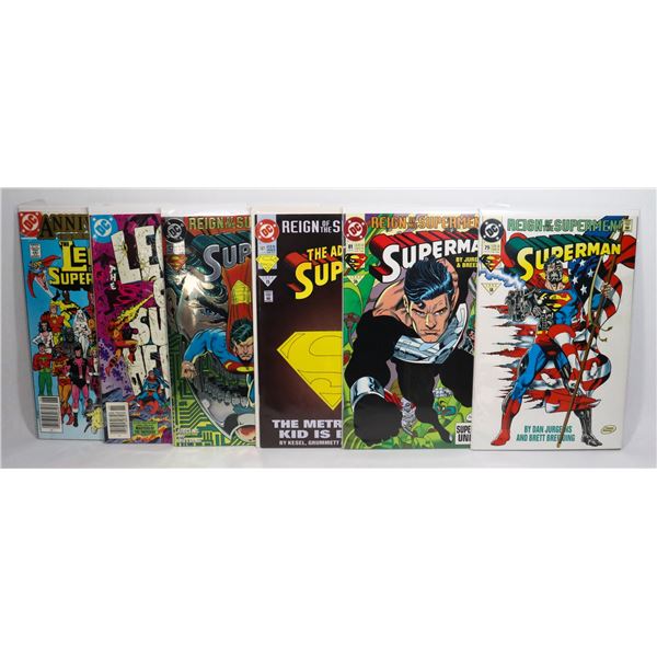 LOT OF 6 DC COMICS SUPERMAN