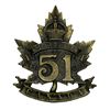 Image 1 : WW1  CEF 51st Battalion Cap Badge
