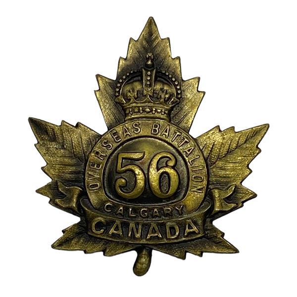 WW1 CEF 56th Battalion Cap Badge