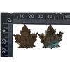 Image 2 : WW1 CEF 18th Battalion Collar Badge Pair