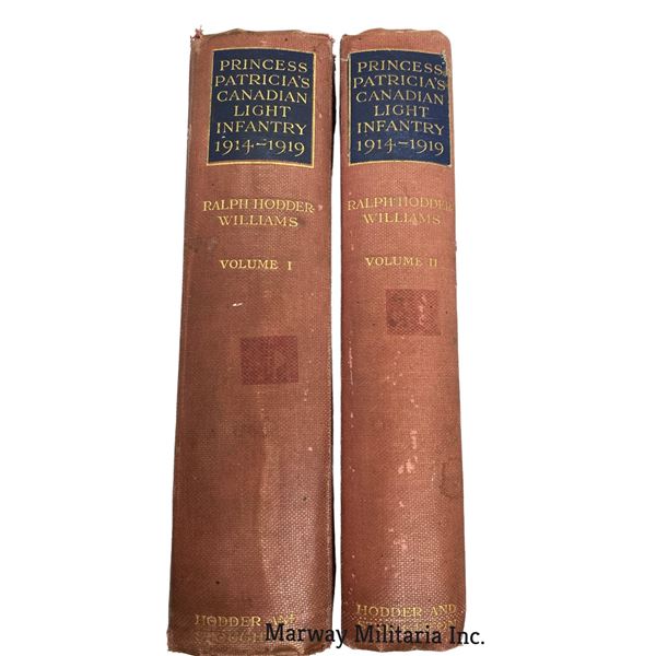 2 Books - Princess Patricia's Canadian Light Infantry 1914- 1919 Volumes I & II