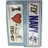 Image 2 : Lot of 3 Sheets (Double Sided) of Military Stickers/ Decals