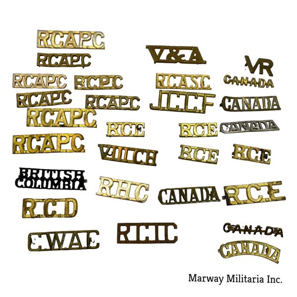 Canadian Military Shoulder Titles