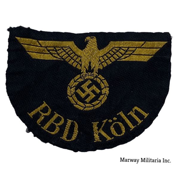 WWII RBD Koln Reichsbahn Patch