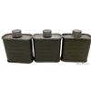 Image 1 : 3 WW2-Era-Gun-Belt-Oil-Lubricating-Preservative-Light-2oz-Standard-Can-US-Military