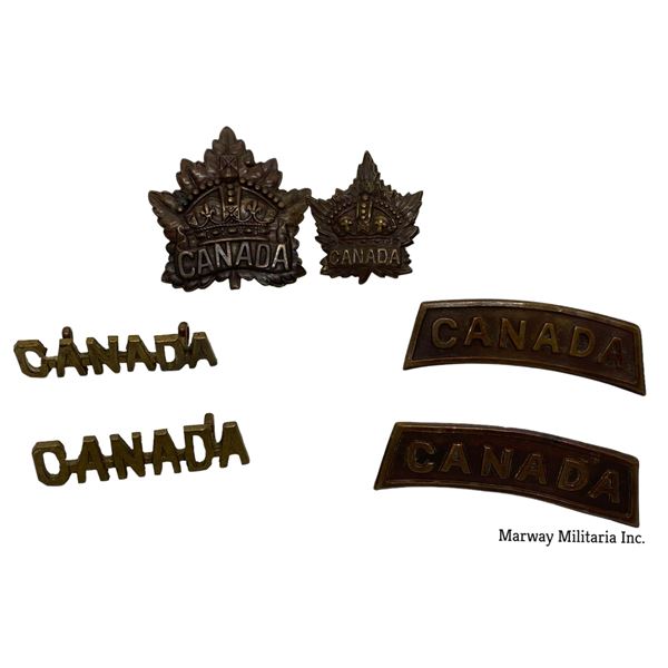 WW1 Canadian Army badges