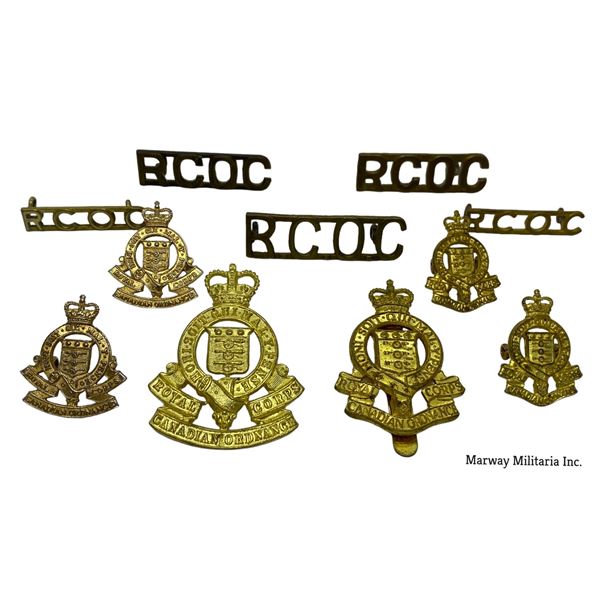 RCOC Royal Canadian Ordnance Corps Badge Lot