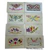 Image 1 : Lot of WW1  Silk Embroidered postcards.