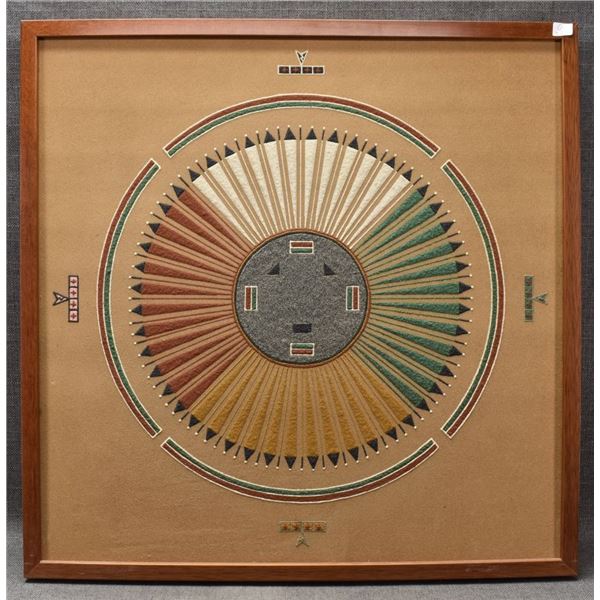 NAVAJO INDIAN SAND PAINTING