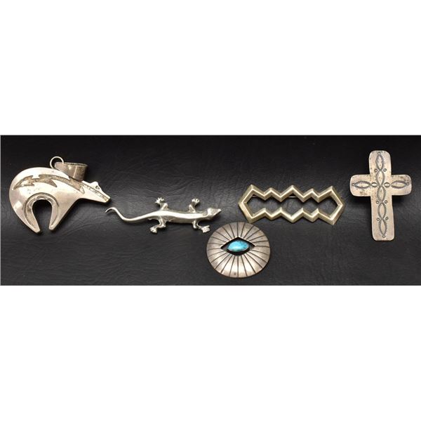 NAVAJO INDIAN PINS & PENDANTS
