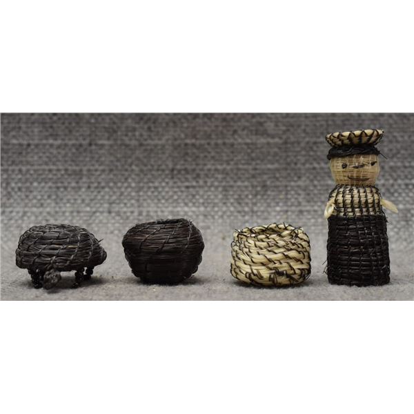 PAPAGO INDIAN HORSE HAIR BASKETS