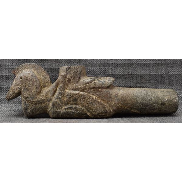 MIDWEST STONE EFFIGY PIPE