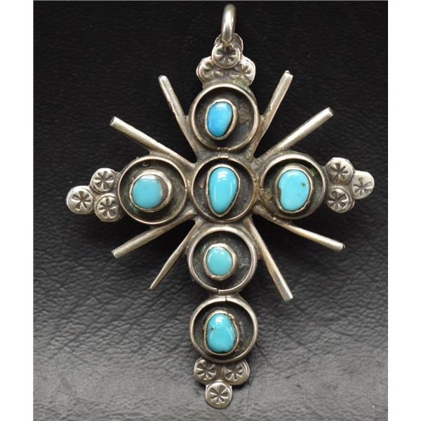 NAVAJO INDIAN CROSS PENDANT