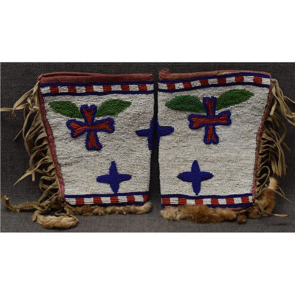 PLAINS INDIAN BEADED CUFFS