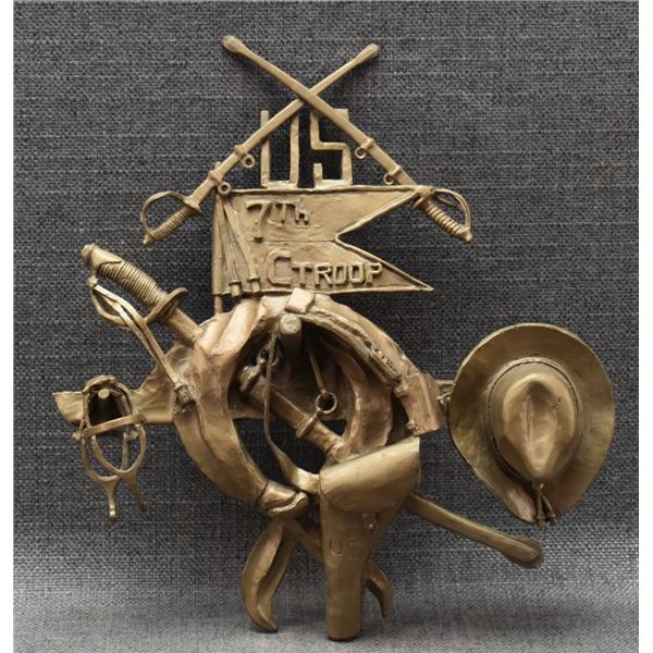 WESTERN BRONZE  PLAQUE (H. CHEEVER)