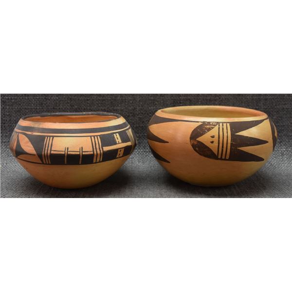 HOPI INDIAN POTTERY BOWLS