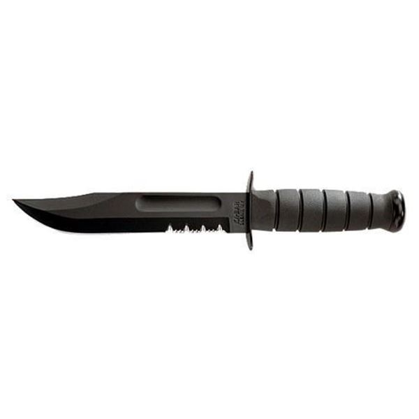 KBAR FIGHTING KNF 7" W/SHTH BLK SER