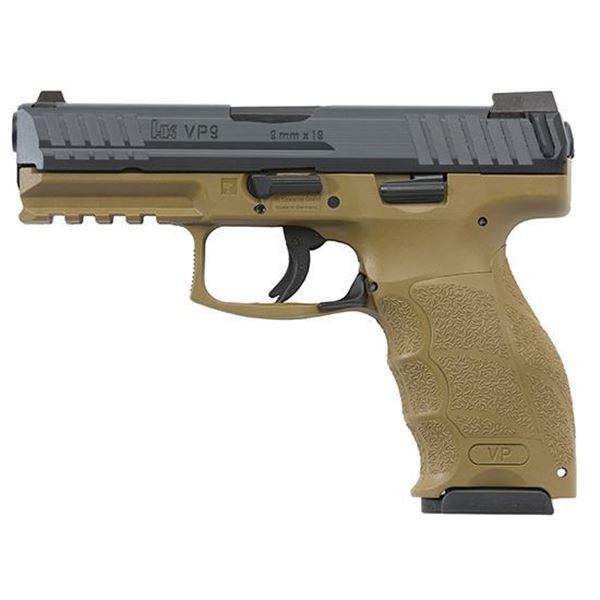HK VP9 9MM 4.09" FDE 2 17RD