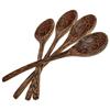 Image 2 : Handcrafted Sugar Palm Serving Spoon Set (DEC-297)