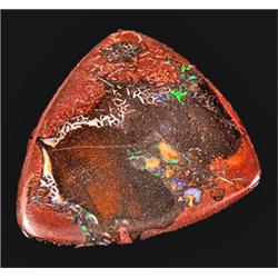 22.09ct Flickering Green-Blue Show Genuine Boulder Opal (GEM-11896)