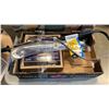 Image 2 : 2 TRAYS OF ANGLE GRINDER, TROUBLE LIGHT, NATURAL GAS CONVERSION KIT AND TOILET AUGER
