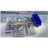 Image 1 : 2 BINS OF ALLEN WRENCHES AND SOCKETS WITH 3 ORGANIZERS OF FASTENERS