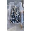 Image 2 : 2 BINS OF ALLEN WRENCHES AND SOCKETS WITH 3 ORGANIZERS OF FASTENERS