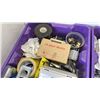 Image 2 : 2 TRAYS OF ELECTRONICS, ELECTRICAL TIMER, COVERS, CIRCUIT BREAKER, FUSES