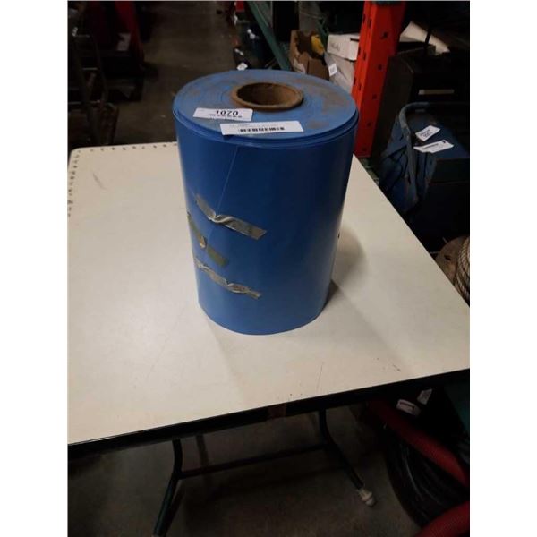 1 FOOT WIDE ROLL OF BLUE VINYL MATERIAL