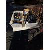 Image 1 : 2 BINS OF HAND TOOLS, SOCKETS, CONTOUR GUAGE AND MORE
