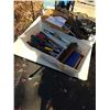 Image 2 : 2 BINS OF HAND TOOLS, SOCKETS, CONTOUR GUAGE AND MORE