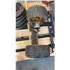 Image 2 : SHOP STAND, WHEELS ON AXLE AND ELECTRICAL CABLE