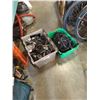 Image 1 : 2 TOTES OF AC CHARGERS, POWER STRIPS AND MORE