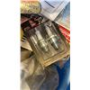 Image 10 : TOTE AND 3 BINS OF HOME RENO SUPPLIES