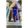 Image 3 : TOTE AND 3 BINS OF HOME RENO SUPPLIES