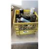 Image 2 : BOX AND TOTE OF SHOP FLUIDS, GAS HOSE