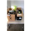 Image 1 : 2 BOXES OF TOOLS AND SPORTING GOODS