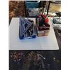 Image 1 : LOT OF MEASURING SQUARES, HAND SAWS, FISH TAPES, BITS