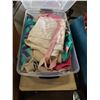 Image 2 : TOTE OF BAGS, ROLLING CART, KRYPTONICS MINI SKATEBOARD AND TENT