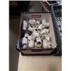 Image 2 : TOTE AND BOX OF RECEIPT PAPER, PIPE CONNECTORS
