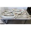 Image 1 : 5 LENGTHS OF ROPE - 20 FOOT X 1 INCH, 15 FOOT X 1 INCH, 16 FOOT X 3/4 INCH, 8 FOOT X 1 INCH AND 6 FO