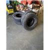 Image 1 : 4 TIRES - 2 COOPER LT235/85R16 INCH STUDDED TIRES, 2 DEXTERO P245/75R16 INCH TIRES