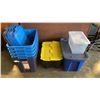 Image 1 : 8 TOTES WITH LIDS
