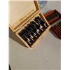 Image 2 : TRAY OF WRENCHES, TRANSFER PUNCH SET AND 2 CASED BIT SETS - DOWEL PLUG CUTTER AND LONG ROUTER BITS