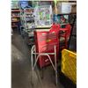 Image 1 : WHITE BIRD CAGE, PLATER STAND AND ALUMINUM WALKER