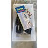 Image 2 : 2 BOXES OF PVC CONNECTORS, SOLDER GUN AND BBQ BLOWER