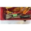 Image 8 : LOT OF SCREWDRIVERS, DRILL BITS AND RIDGID TOOL CASE