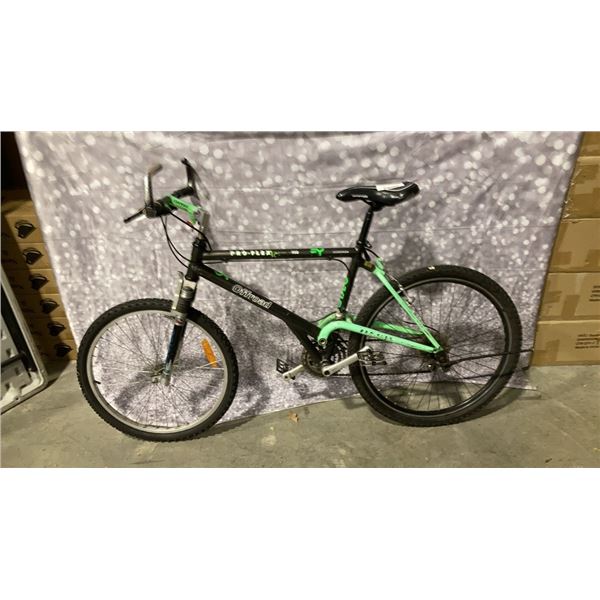 BLACK AND GREEN PROFLEX BIKE