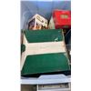 Image 2 : TOTE OF XMAS MODEL BUILDINGS, FOUNTAIN AND BOX OF LIGHTS