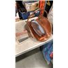 Image 2 : LOT OF PLATTERS, COPPER LOG HOLDER, TRAYS